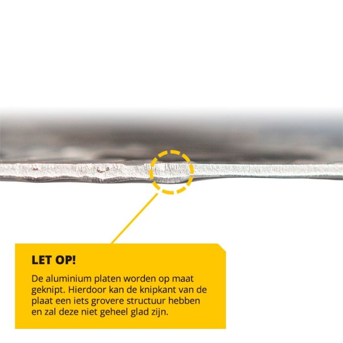 Traanplaat 1 traans aluminium ongebeitst 100x15 cm kopen