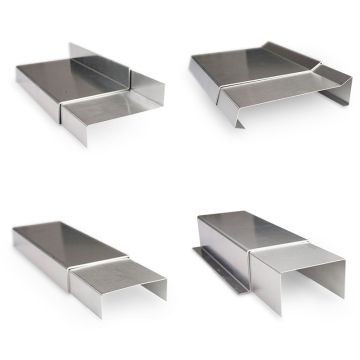 Verzameling aluminium koppelstukken