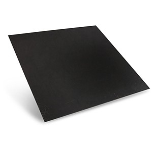 Gelakte aluminium plaat in zwart
